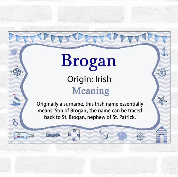 Brogan Name Meaning Nautical Certificate