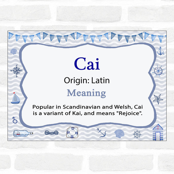 Cai Name Meaning Nautical Certificate