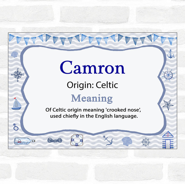 Camron Name Meaning Nautical Certificate