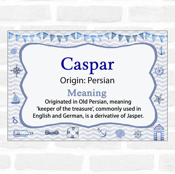 Caspar Name Meaning Nautical Certificate