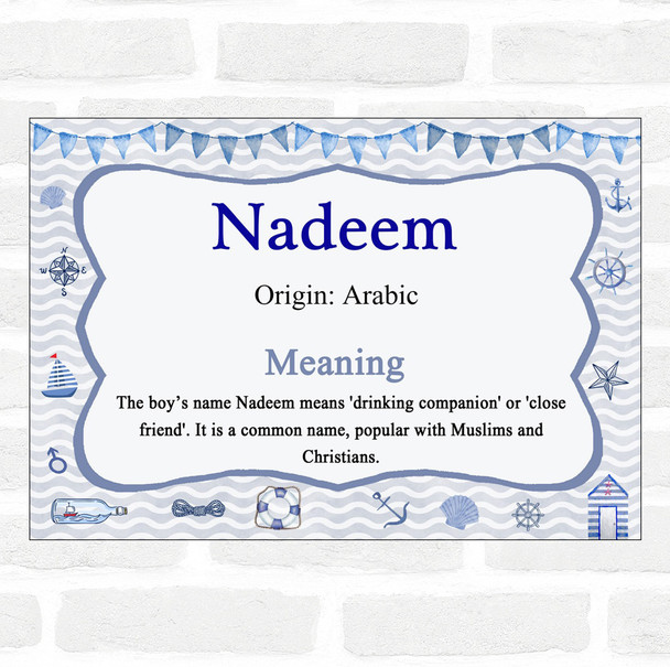 Nadeem Name Meaning Nautical Certificate