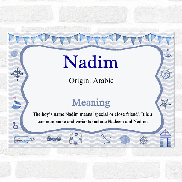 Nadim Name Meaning Nautical Certificate