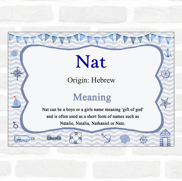 Nat Name Meaning Nautical Certificate