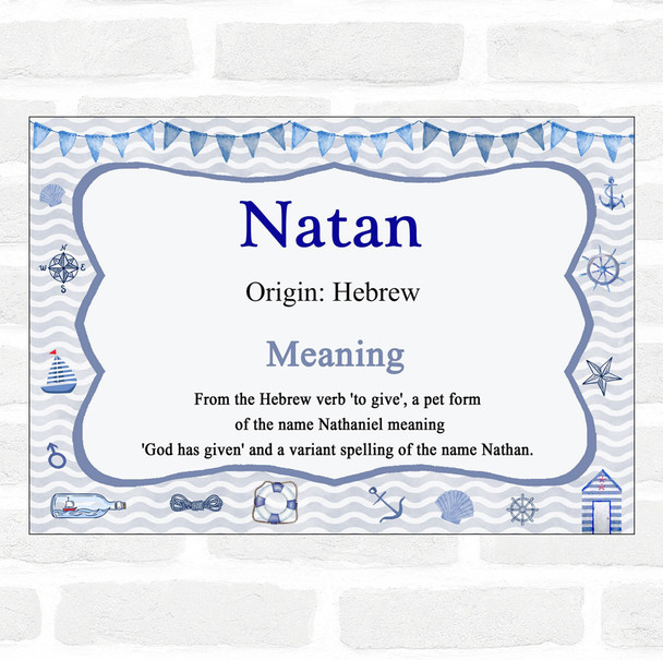 Natan Name Meaning Nautical Certificate