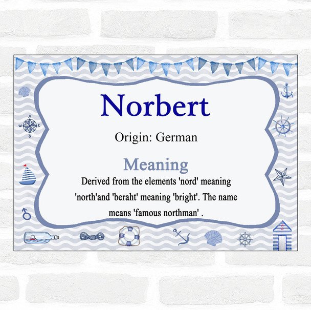 Norbert Name Meaning Nautical Certificate
