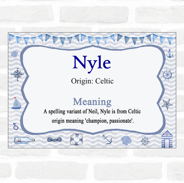 Nyle Name Meaning Nautical Certificate