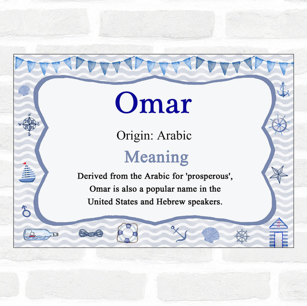 Omar Name Meaning Nautical Certificate