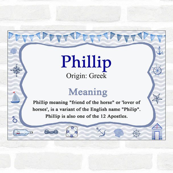 Phillip Name Meaning Nautical Certificate