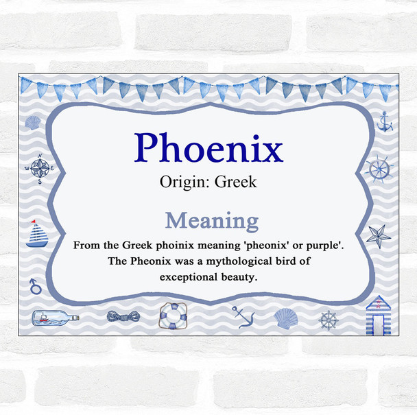 Phoenix Name Meaning Nautical Certificate