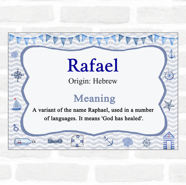 Rafael Name Meaning Nautical Certificate