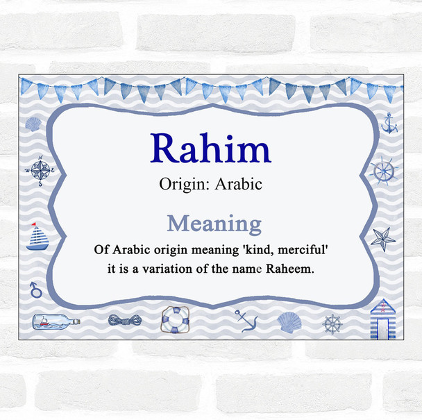 Rahim Name Meaning Nautical Certificate