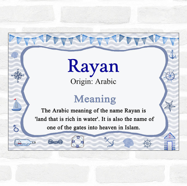 Rayan Name Meaning Nautical Certificate