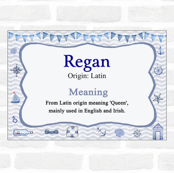 Regan Name Meaning Nautical Certificate