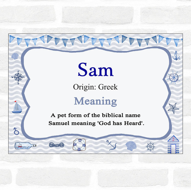 Sam Name Meaning Nautical Certificate