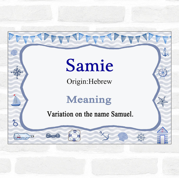 Samie Name Meaning Nautical Certificate