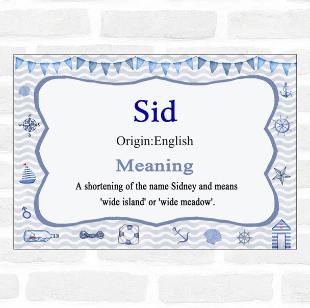 Sid Name Meaning Nautical Certificate