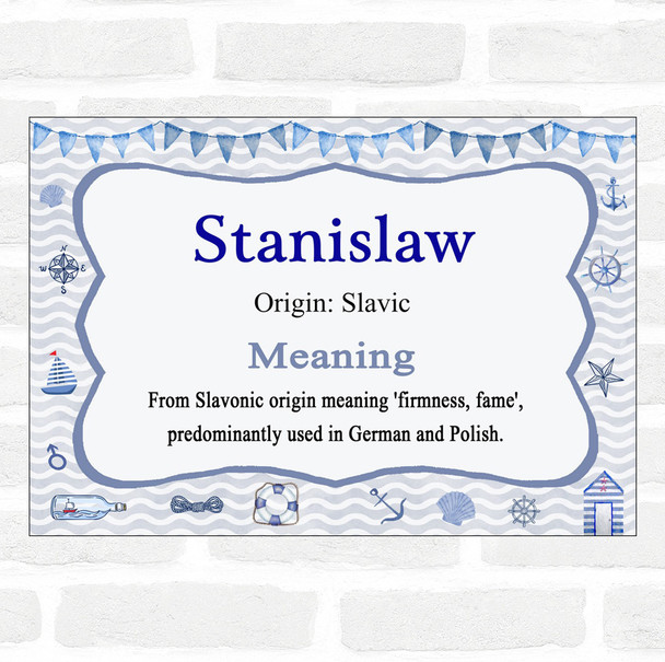 Stanislaw Name Meaning Nautical Certificate