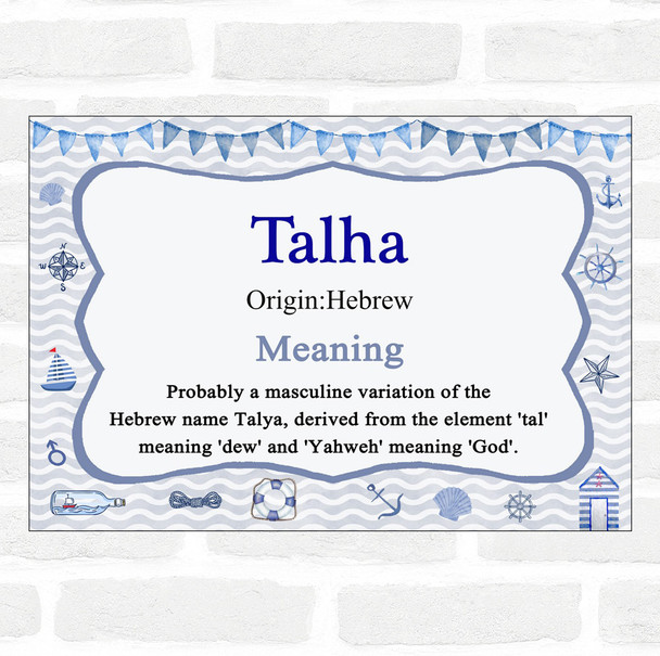 Talha Name Meaning Nautical Certificate