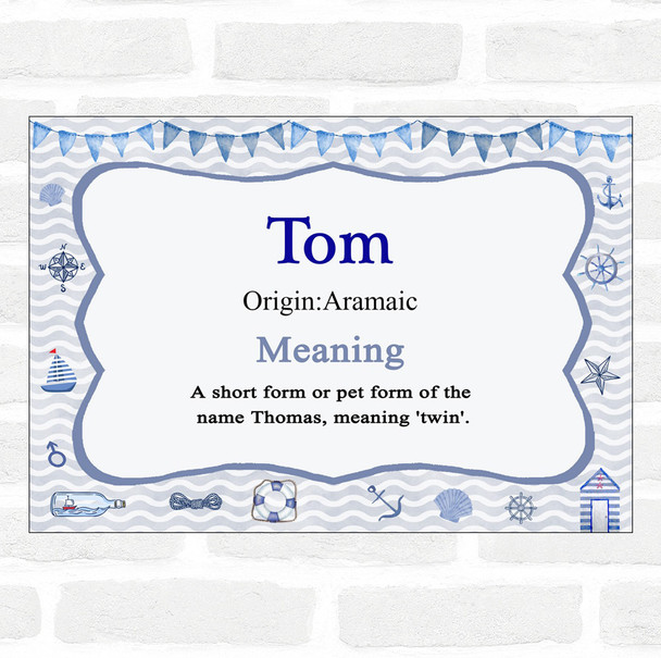 Tom Name Meaning Nautical Certificate