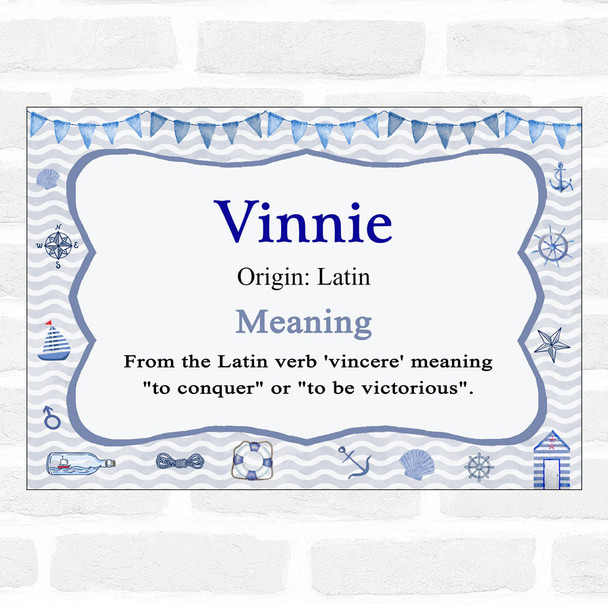 Vinnie Name Meaning Nautical Certificate