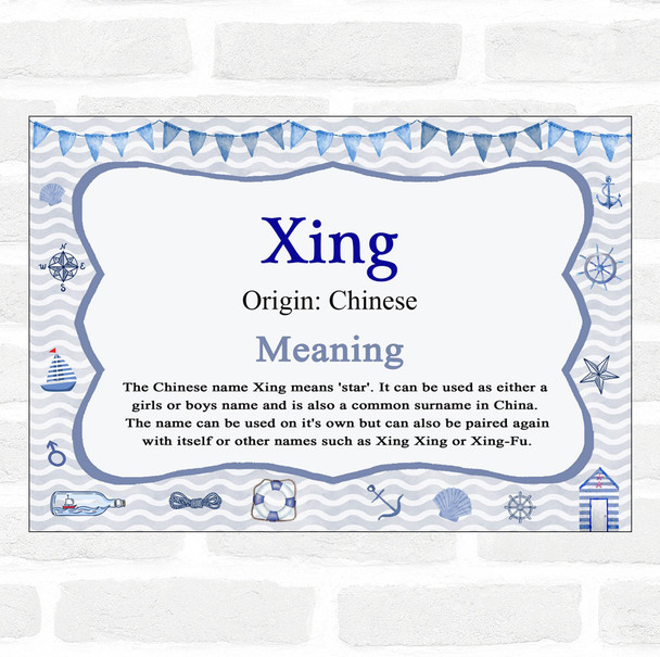 Xing Name Meaning Nautical Certificate