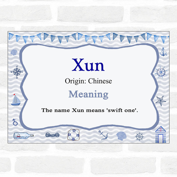 Xun Name Meaning Nautical Certificate