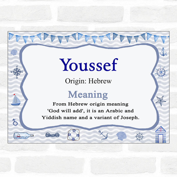 Youssef Name Meaning Nautical Certificate