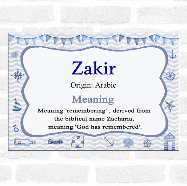 Zakir Name Meaning Nautical Certificate