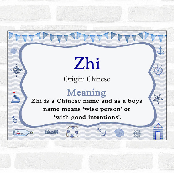 Zhi Name Meaning Nautical Certificate