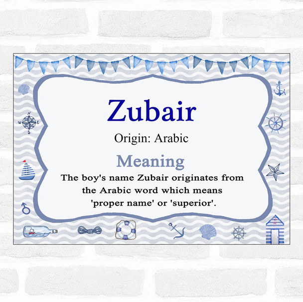 Zubair Name Meaning Nautical Certificate