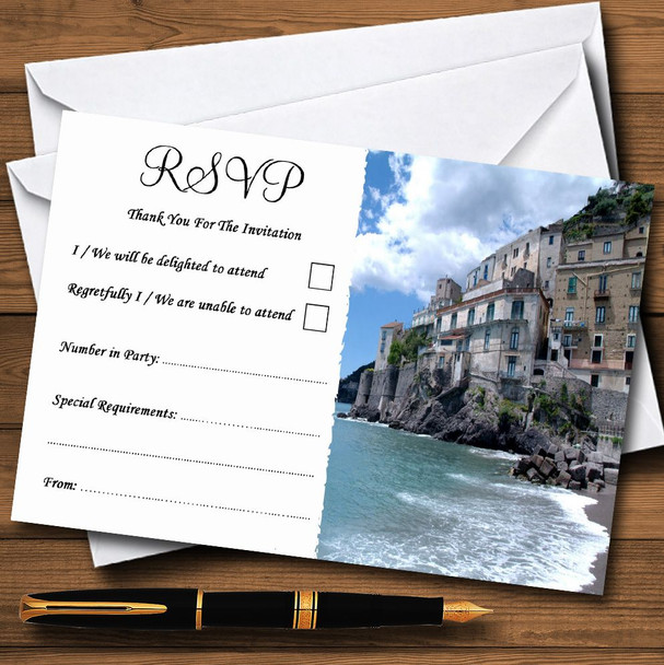 Italy Amalfi Coast RSVP Cards