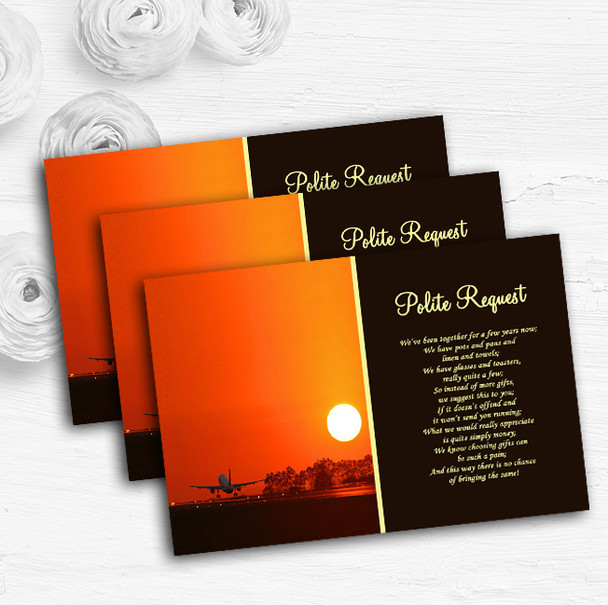 New York Personalised Wedding Gift Cash Request Money Poem Cards