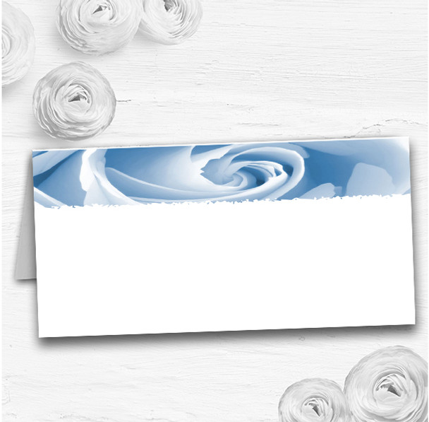 Baby Blue Pale Rose Wedding Table Seating Name Place Cards
