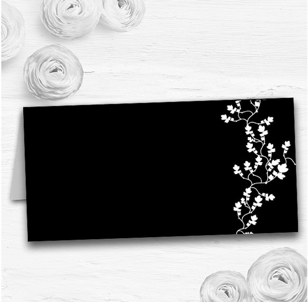 Black White Red Wedding Table Seating Name Place Cards