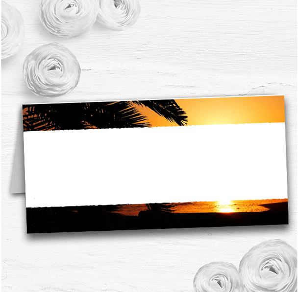 Gorgeous Florida Sunset Beach Wedding Table Seating Name Place Cards