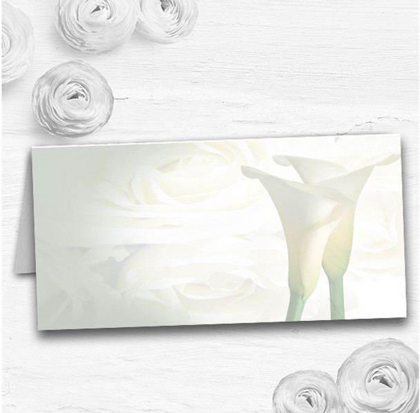 White Lily Stunning Wedding Table Seating Name Place Cards