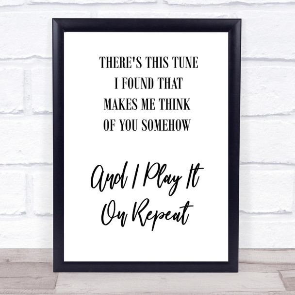 Do I Wanna Know Arctic Monkeys Black White Song Lyric Quote Print