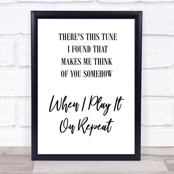 Arctic Monkeys Do I Wanna Know Tune Song Lyric Quote Print