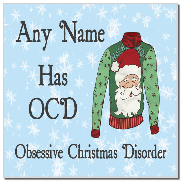 Novelty Jumper OCD Christmas Coaster