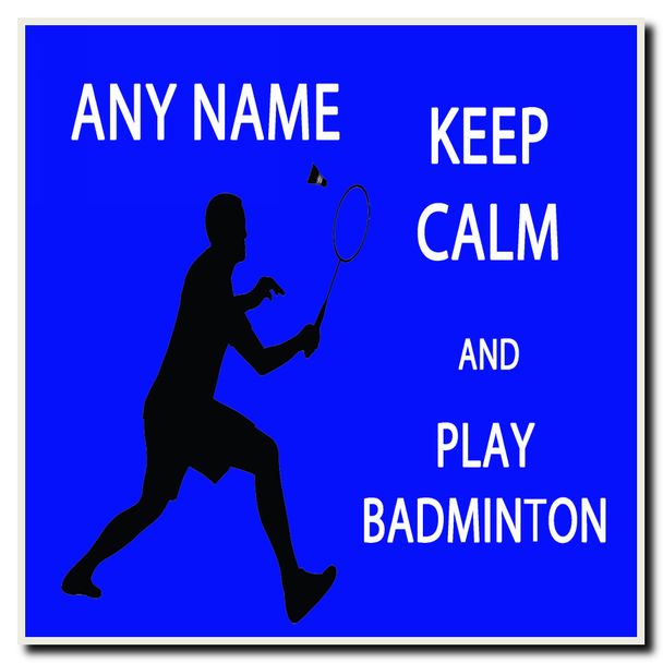 Keep Calm And Play Badminton Coaster
