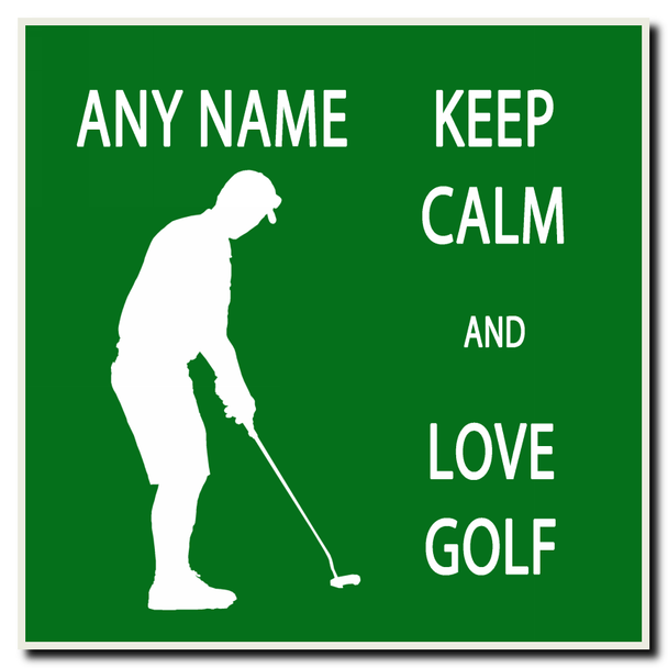 Keep Calm And Love Golf Coaster