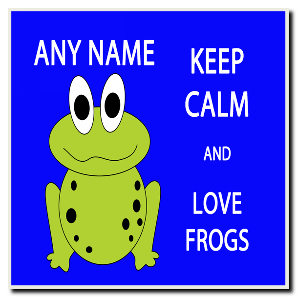 Keep Calm And Love Frogs Coaster