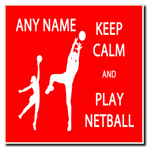 Keep Calm And Play Netball Coaster