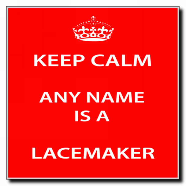 Lacemaker Keep Calm Coaster