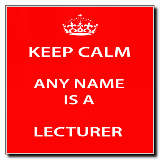 Lecturer Keep Calm Coaster