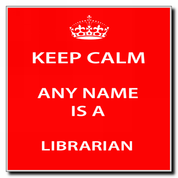 Librarian Keep Calm Coaster
