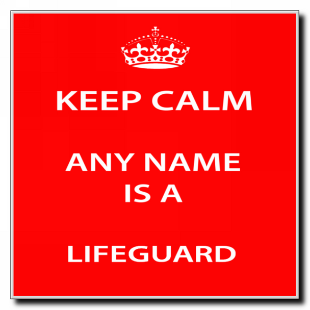 Lifeguard Keep Calm Coaster