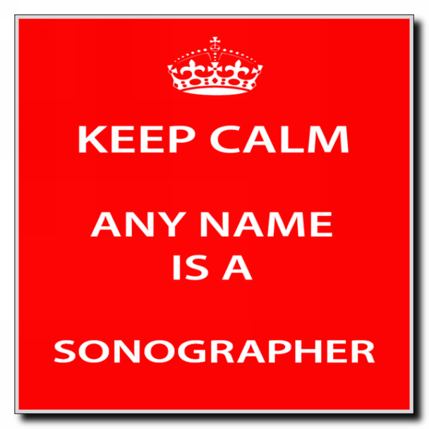 Sonographer Keep Calm Coaster