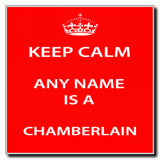 Chamberlain Keep Calm Coaster