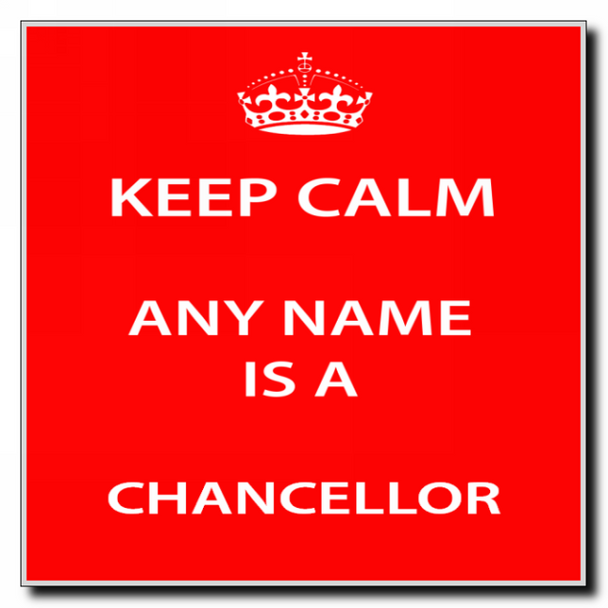 Chancellor Keep Calm Coaster